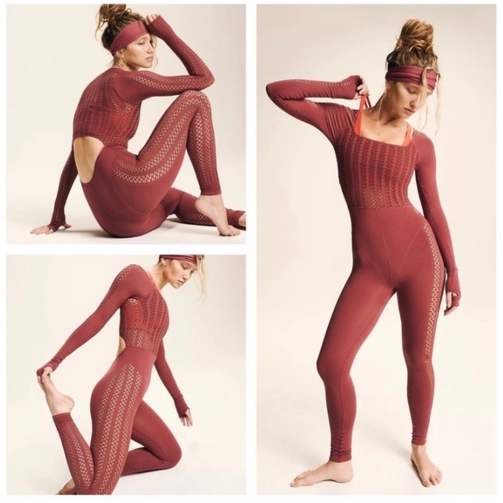 Free People Showstopper Onesie in Henna